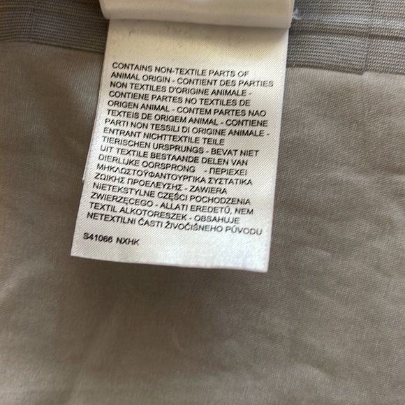 MADE & CRAFTED RARE Levi’s Rain Jacket size 0 - trim BOVINE LEATHER - GOOD C - Picture 13 of 17